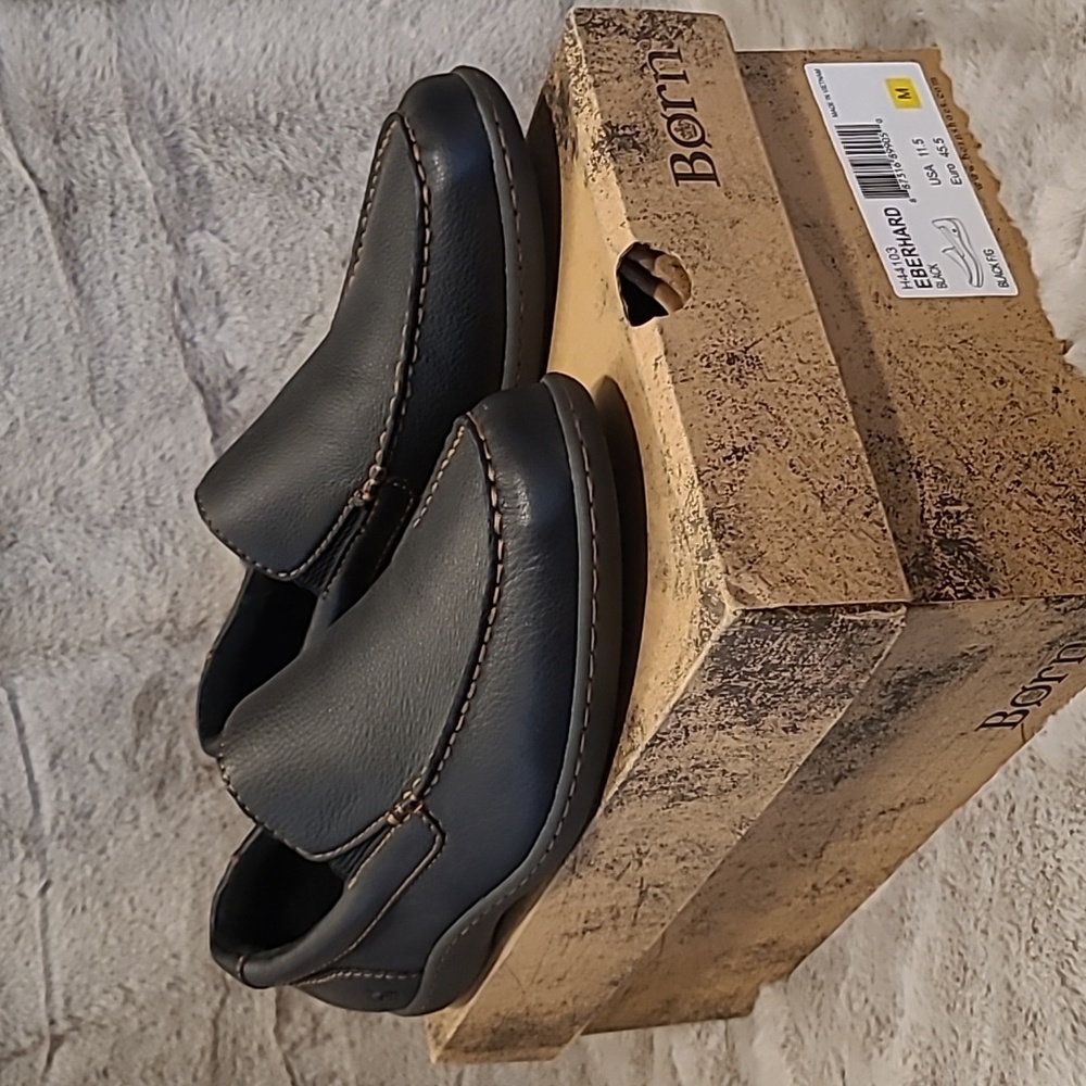 Born Eberhard Black leather shoes size 11.5